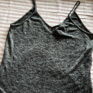 Grey spaghetti strap tank top